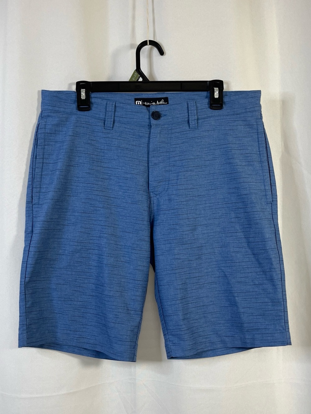 Travis Mathew Men's Golf Shorts Size 34 Blue Style 1MX179 Preppy Performance